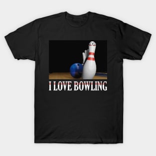 I Love Bowling T-Shirt